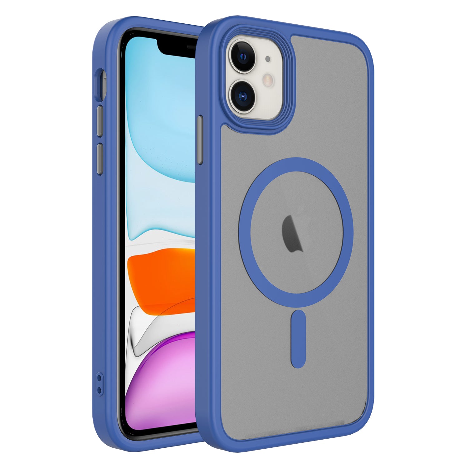 Cepax Matte Magsafe iPhone 11 Mat Arka Yüzey Kablosuz Şarj Özellikli Telefon Kılıfı - 1 Cepax Matte Magsafe iPhone 11 Mat Arka Yüzey Kablosuz Şarj Özellikli Telefon Kılıfı - 1